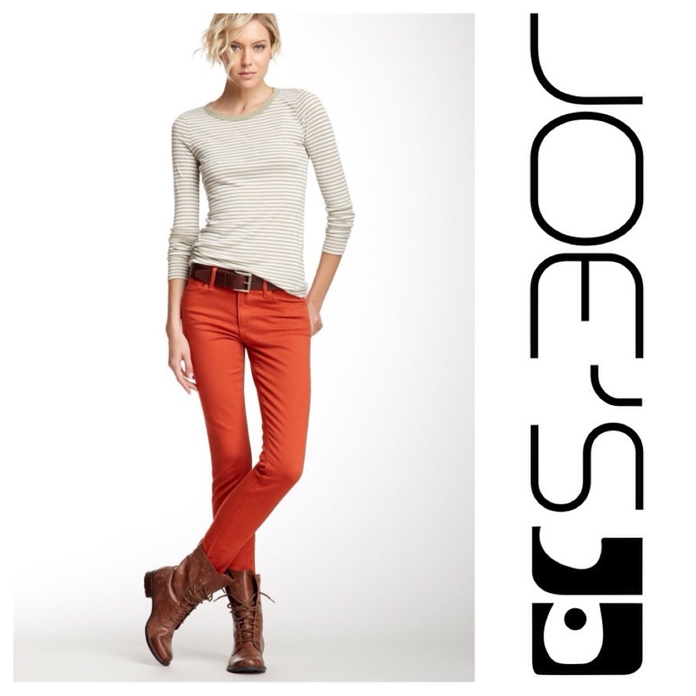 NWT Joe's Jeans‎ the Skinny in Red Orange